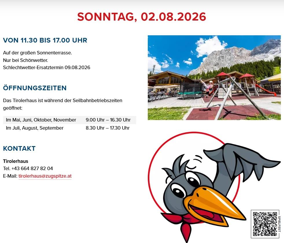 Kinderspielfest Ehrwalder Alm