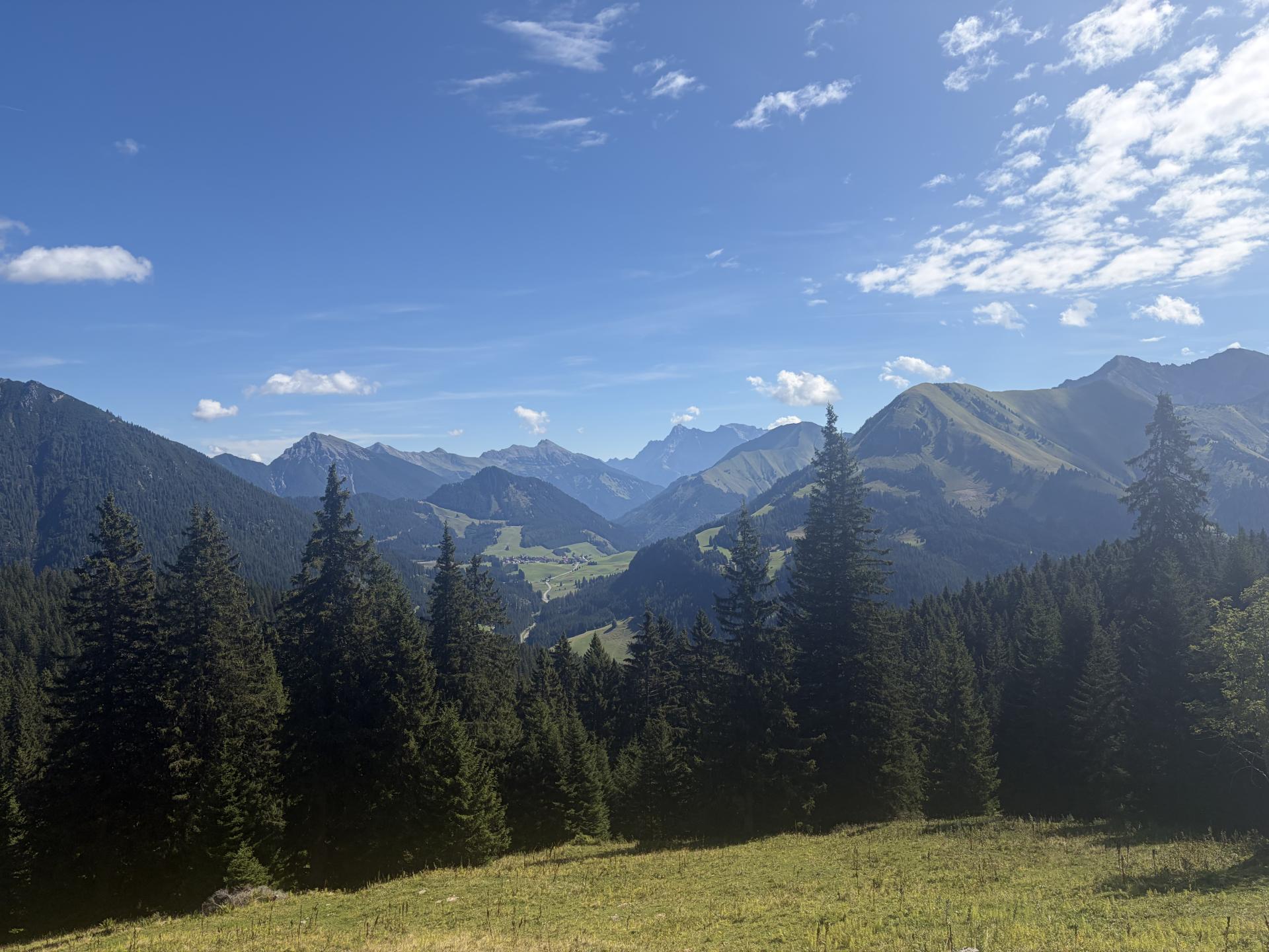 Blick &uuml;ber das Berwanger Tal im Sommer