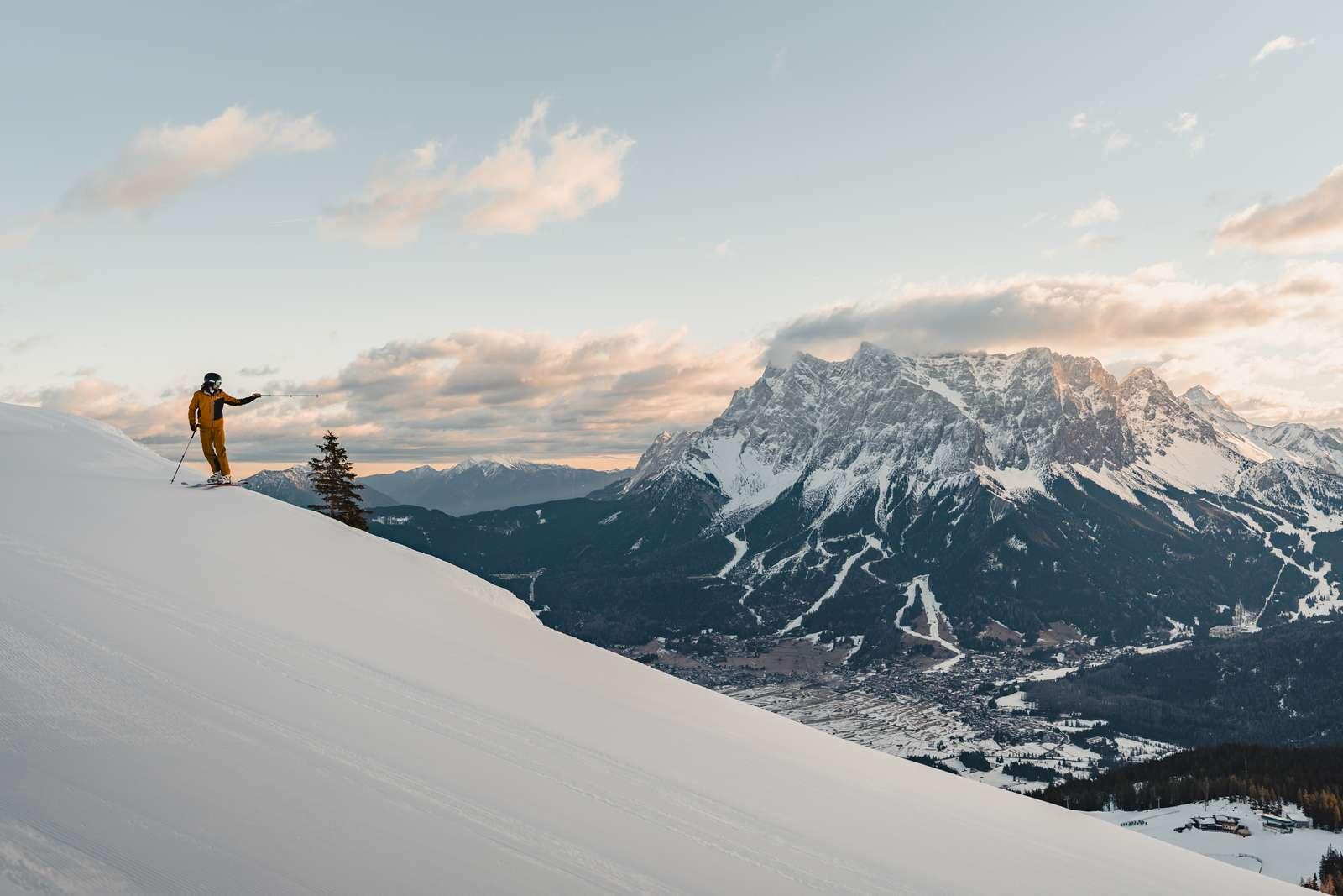 Freeride-Route am Wetterstein