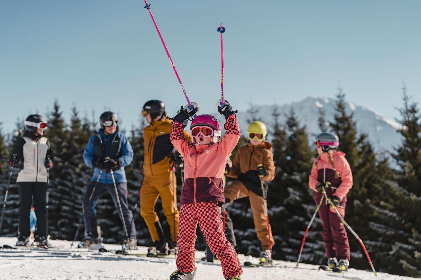 Skifahren mit Kindern