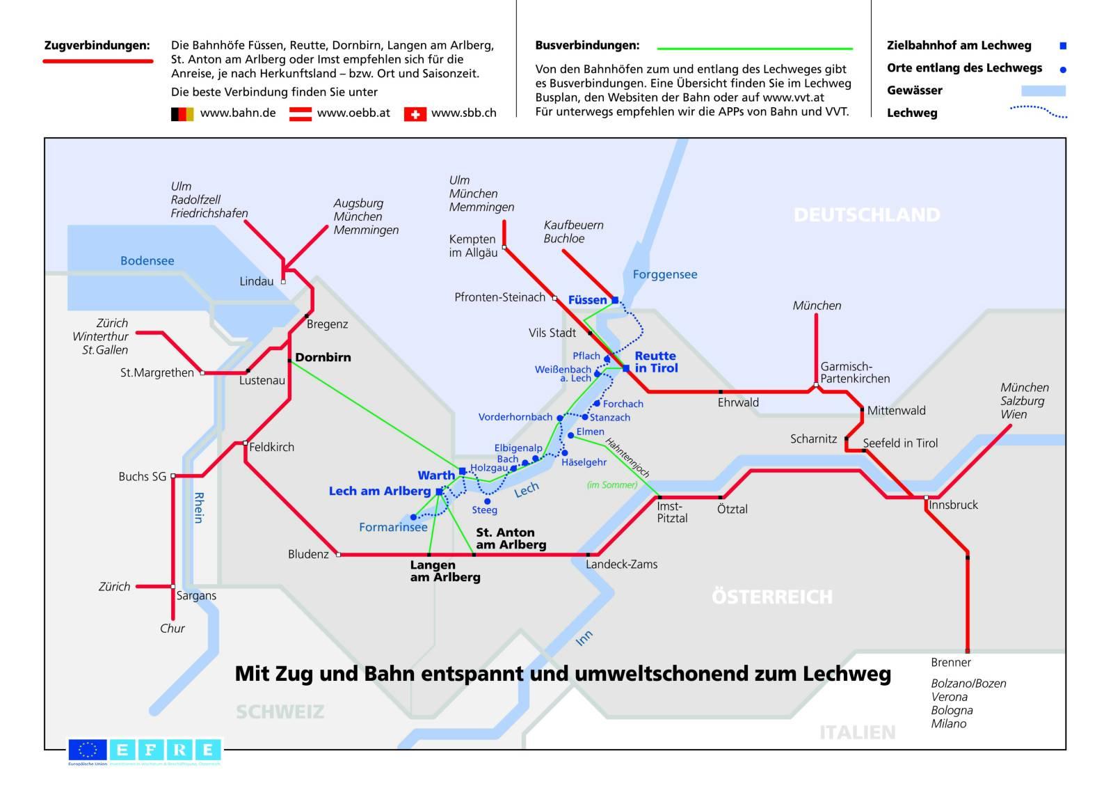 Anreise mit der Bahn