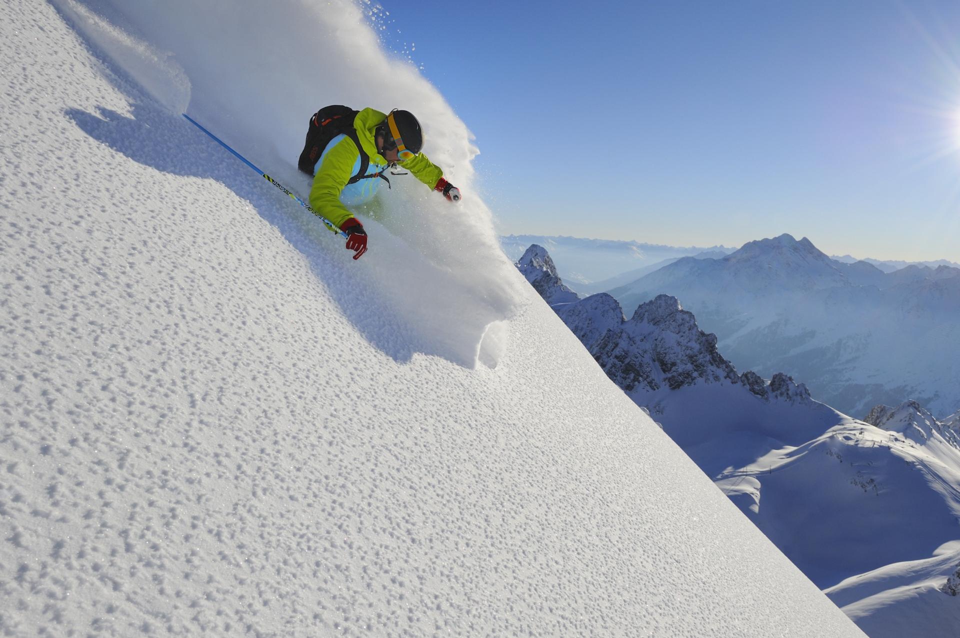 Skifahren am Arlberg