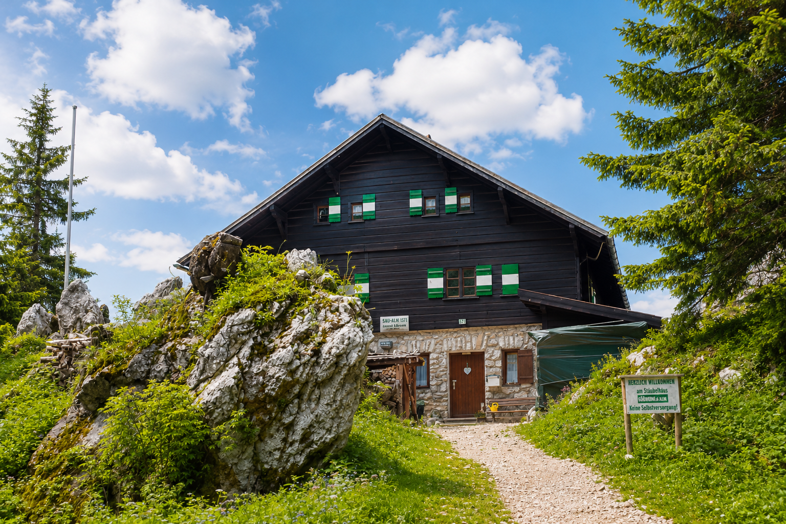 S&auml;ulinghaus in der Tiroler Bergwelt