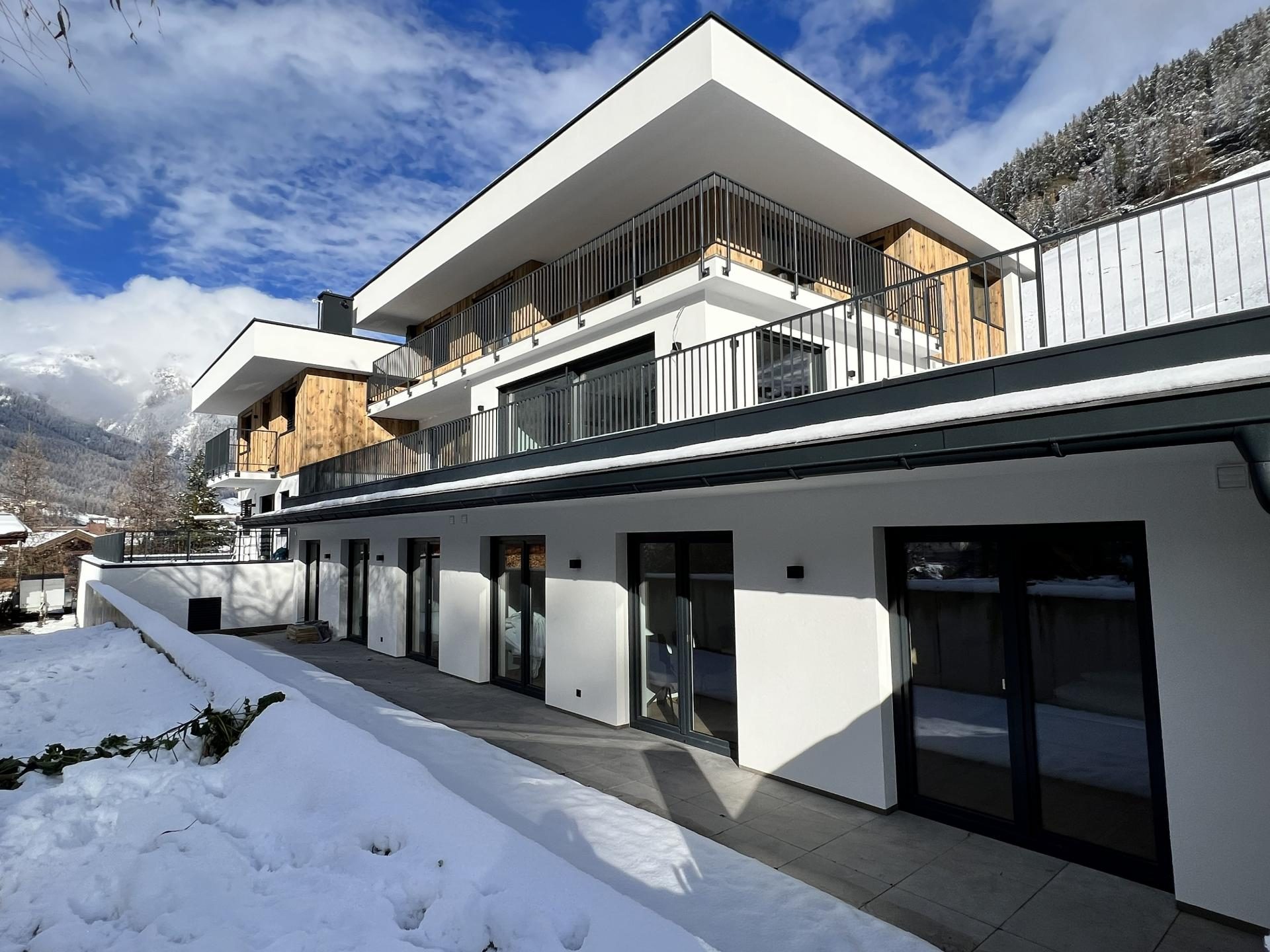 Apartment Michael in S&ouml;lden &ndash; Au&szlig;enansicht im Winter