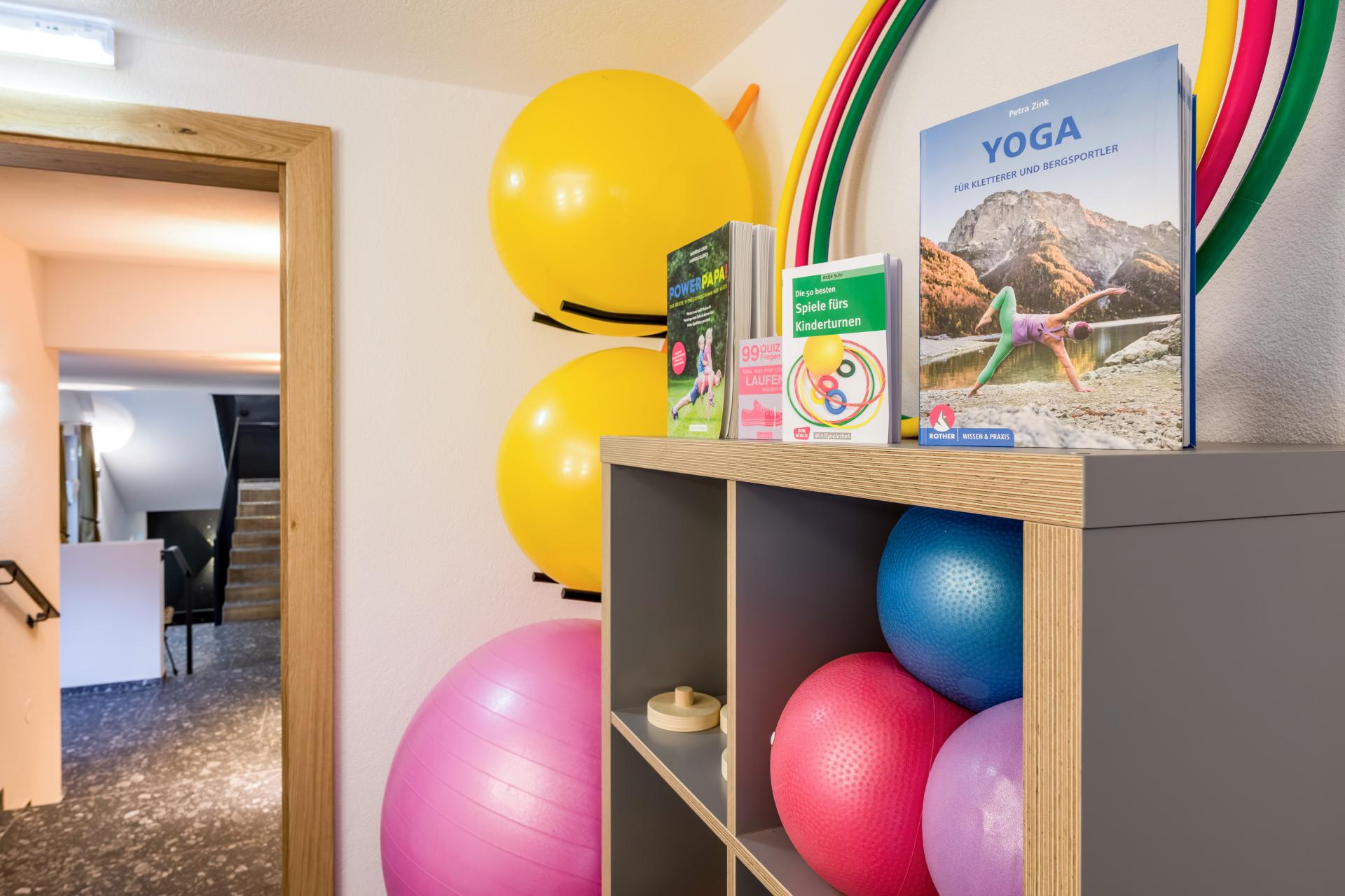 Gymnastik & Yoga im Fitnessraum des Zugspitzhof Ehrwald